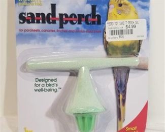 JW Pet Company Insight Sand Perch T Perch Bird Accessory, Small, Green