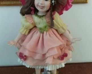 Cheerful 21in Porcelain Doll