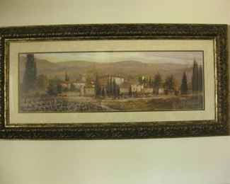 Framed Print of The Italian Countryside by Joe