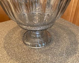 Antique 1850-1910 US Glass Company . Early American Pressed Glass, Hexagon Punch Bowl with Pedestal. There are 12 Cups that are part of the set