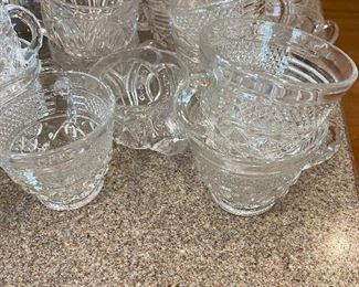 Antique 1850-1910 Pressed Glass Punch Cups