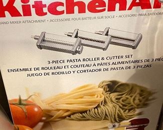 Kitchen Aid 3 Piece Pasta Roller and Cutter /Box