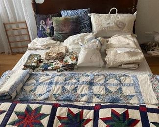 Quilts, Vintage Mahogany Head Board
