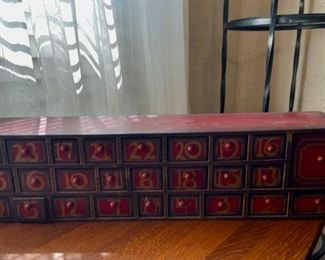 $50.00..................Count Down to Christmas Box 24" x 5 1/2", 6" tall (B884)