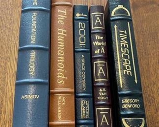 $75.00....................5 Easton Press Collectible Leather Books: The Foundation Trilogy, The Humanoids, 2001, The World of A, Timescape (B900)