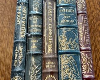 $100.00....................5 Easton Press Collectible Leather Books Still In Original Shrink-wrap: They'd Rather Be Right, The Listeners, A Case of Conscience, Hyperion, The Alteration (B848)