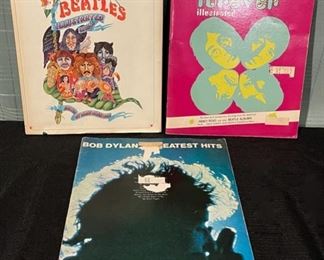 *JS...............Beatles and Dylan Music Books (B684)