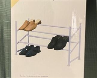 CLEARANCE !  $3.00  NOW, WAS   $10.00..........2 Tier Shoe Rack new in box(B931)