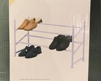 REDUCED!  $7.50 NOW, WAS   $10.00..........2 Tier Shoe Rack new in box (B933)