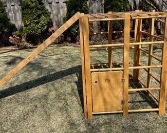 $300.00.................Community Playthings Jungle Gym with Slide and Fabric Curtains for Plays over $800.00 new