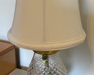 $20.00..................Waterford Lamp 12” tall (B)