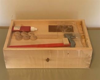 CLEARANCE!  $4.00 NOW, WAS  $16.00.............Wooden Toy Tool Box kit  (B046)