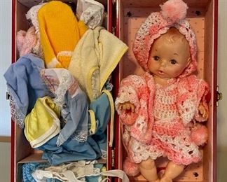 $40.00....................Doll with Case and Clothes (B057)