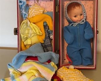 CLEARANCE!  $10.00 NOW, WAS  $40.00....................Doll with Case and Clothes (B058)