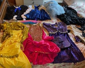 CLEARANCE  !  $10.00 NOW, WAS  $40.00..............8 Dance Costumes/Dress Up Outfits (B061)