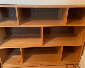 REDUCED!  $150.00 NOW, WAS  $200.00 Community Playthings Pegboard Backed Fixed Shelf,  Rifton N.Y. 14 1/2" x 48 1/2", 37" tall **$585.00 new  (B100)