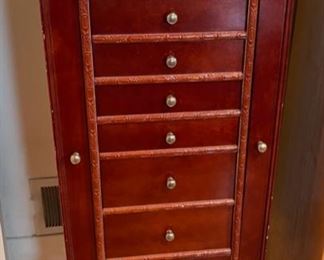 HALF OFF !  $62.50 NOW, WAS   $125.00..............Large Jewelry Armoire very good condition (B101)