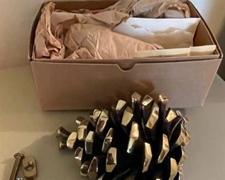 $40.00...................Heavy Brass Pinecone Door Plaque (B163)