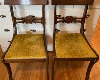 HALF OFF !  $20.00 NOW, WAS   $40.00.....Pair Vintage Chairs (B170)