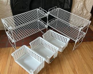 $14.00.......................Storage Baskets and Shelving Lot (B186)