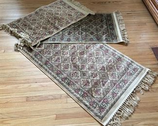 REDUCED!  $18.75 NOW, WAS $25.00.................3 Verona Rugs, largest  26" x 43"  (B265)