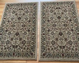 HALF OFF !  $12.50 NOW, WAS $25.00...................Pair of Rugs 2’ x 3’3”  (B272)