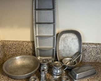 $25.00.....................RWP Pewter Divided Tray, Salt & Pepper and more (B305)