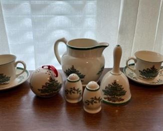 HALF OFF !  $12.00 NOW, WAS   $24.00................Spode Christmas Tree Bell, Salt & Pepper and more (B336)