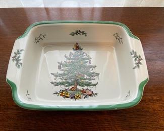 $16.00.................Spode Christmas Tree Square Bowl 12" (B330)