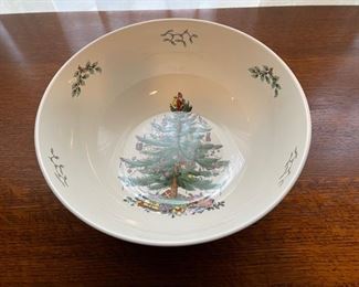 REDUCED!  $12.00 NOW, WAS   $16.00.................Spode Christmas Tree Bowl  10" diameter (B332)