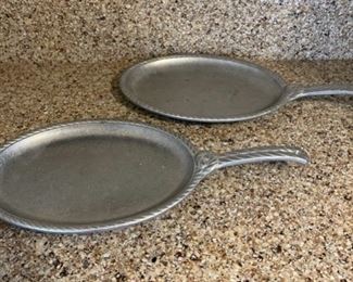 $25.00......................2 Handled Pewter Platters RWP (B299)