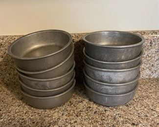 $60.00.....................10 RWP Pewter Bowls @ 5 1/4” tall (B298)