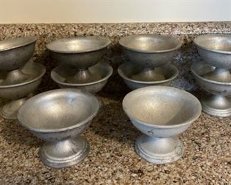 $30.00......................10 Pewter Footed Berry Bowls (B285)