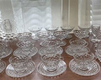 $60.00...................Fostoria American Cups and Saucers, Sherbets and more (B295)