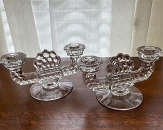 $45.00.................Fostoria American Candlesticks (B290)