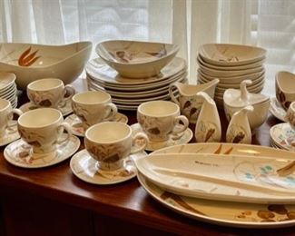 *JS......................Over 50 Pieces of Vintage Red Wing “Random Harvest” Dinnerware, all in this picture no crack or chips!  (B284)