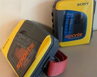 REDUCED!  $40.00  NOW, WAS  $80.00................2 Sony Sports Walkmans (B422)