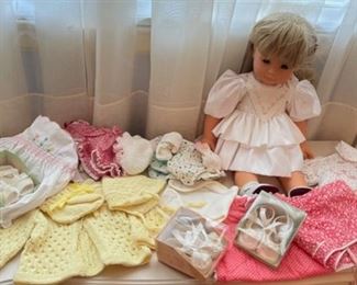 HALF OFF !  $25.00 NOW, WAS  $50.00...........Gotz Doll and doll clothing (B489)