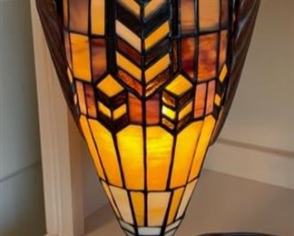 $30.00................Stained Glass Lamp 16 1/2” tall (B501)