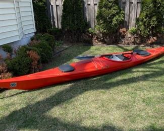 Capella Sea Kayak  200” long, Carlisle Day Tripper Paddle  (B539)