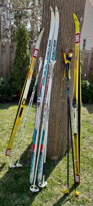 CLEARANCE  !  $40.00 NOW, WAS  $150.00................Set of 3 Cross Country Skis Sets  (B555)