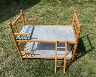 CLEARANCE!  $6.00 NOW, WAS  $25.00...................Doll Bunk Bed w/ladder (B556)