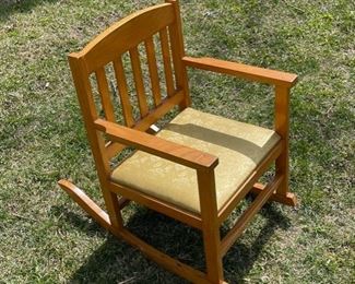 REDUCED!  $18.75 NOW, WAS  $25.00.................Childs Rocking Chair (B564)