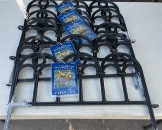 $25.00....................... Set of 6 Cast Aluminum Fencing 13” x 18” (B576)
