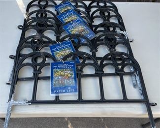 $25.00.......................     Set of 6 Cast Aluminum Fencing 13” x 18”  (B576)