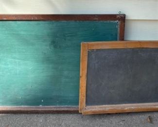 $80.00...................2 Vintage Wall Chalkboards with chalk trays (B604)