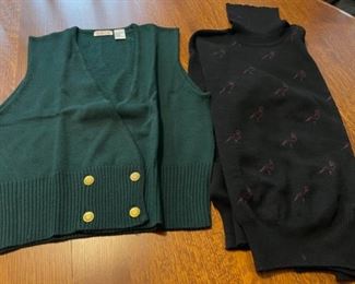 $20.00..............Wool Vest and Sweater both Large (B764)