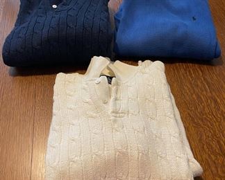 $18.00....................3 Large Ralph Lauren Sweaters (B766)