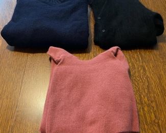 $30.00..................2 medium and 1 small wool sweaters (B761)