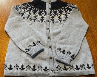 CLEARANCE ! $16.00 NOW, WAS  $50.00...................Paul Mage Wool Sweater Hand Knit made in Denmark no size listed (B736)